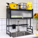Escorredor de Pratos em Aço Inox  + BRINDE Kit Utensílios de Cozinha
